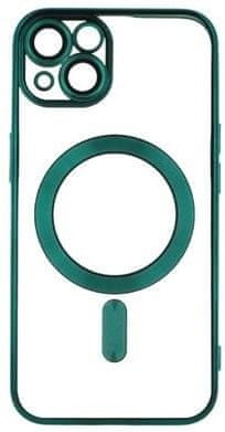 Forever Silikónové TPU puzdro Mag Color Chrome pre iPhone 13 zelené (TPUAPIP13MCCTFOGR)
